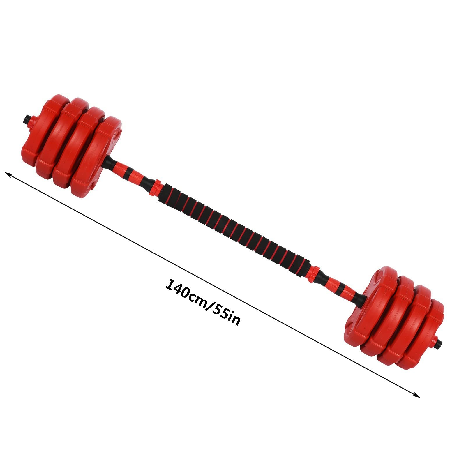 40KG Adjustable Dumbbell Set with Connecting Rod - Home Gym Workout Equipment for Strength Training, Muscle Building & Fitness | Perfect for Home Exercise, CrossFit & Weight Lifting