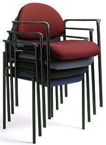 Stackable Steel Side Chair with Arms [B9501] - Durable Metal Dining Chair for Home, Office, Restaurant - Perfect for Indoor and Outdoor Use