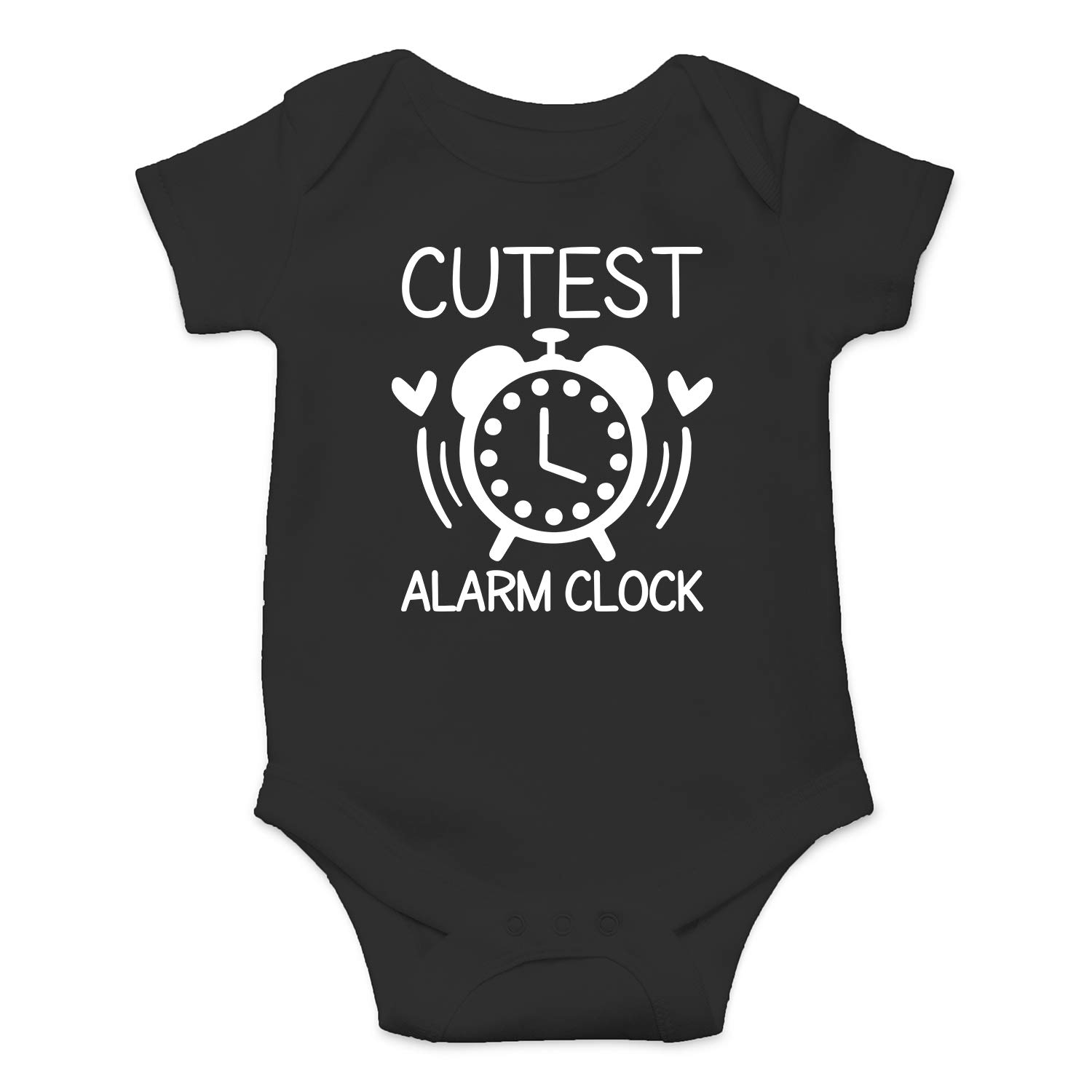 Adorable Baby Alarm Clock Bodysuit - Funny Newborn Romper Outfit for Boys & Girls | Perfect for Infant Photoshoots, Birthday Gifts & Everyday Wear