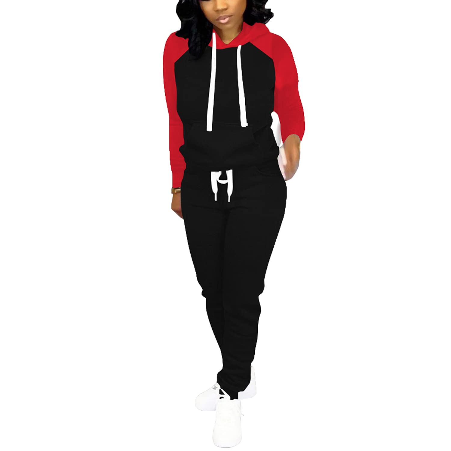 Nimsruc Women's Two Piece Jogging Suits - Casual Athletic Outfit Set for Running, Yoga & Lounge Wear