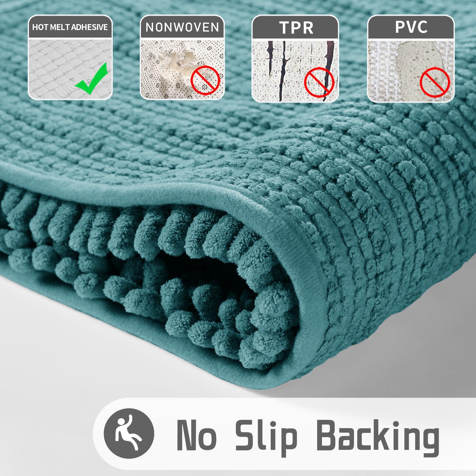 Premium Soft Shaggy Bath Mat - 36.2