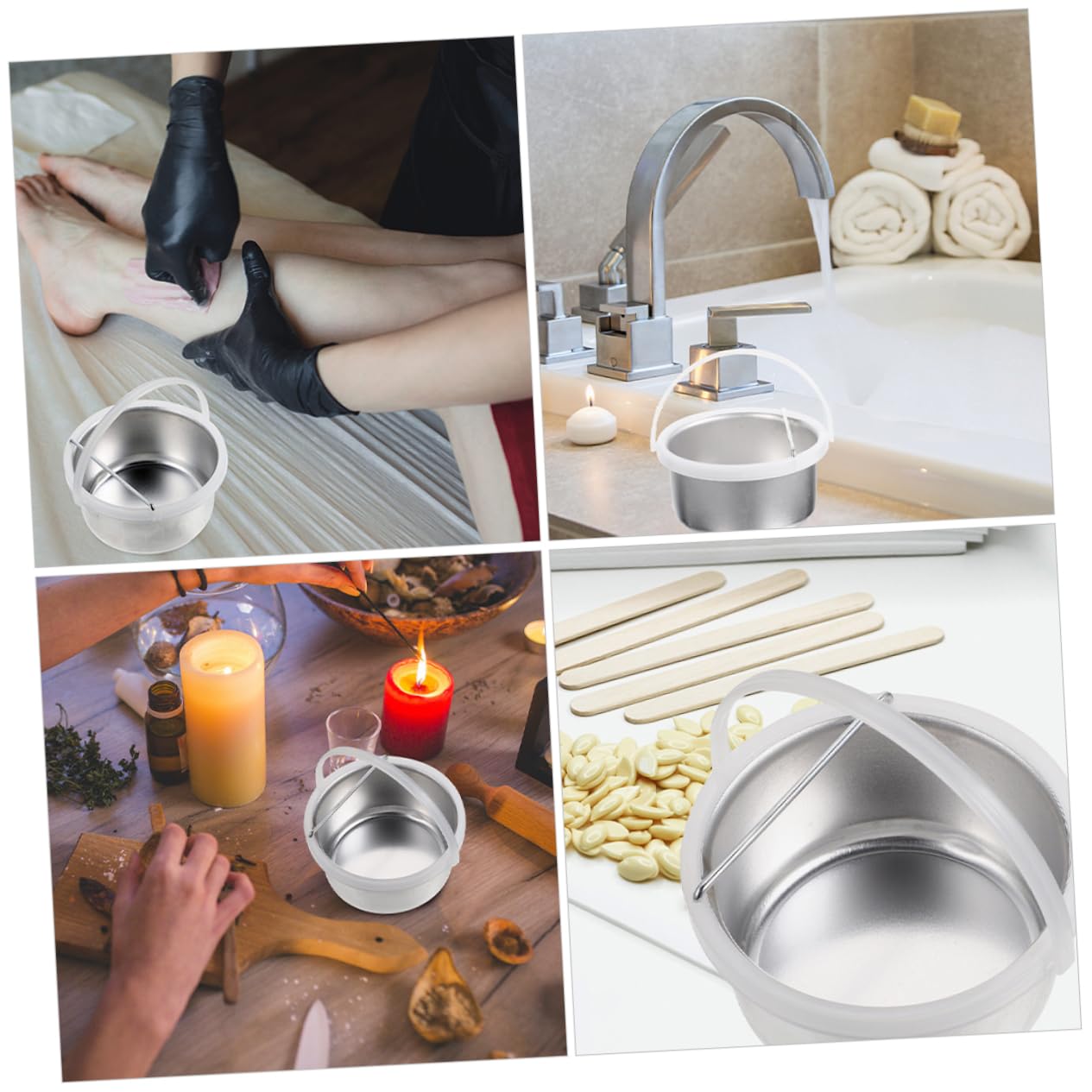 VILLFUL Professional 400CC Wax Warmer Pot - Salon & Home Wax Melting Bowl for Hair Removal, Eyebrow Shaping & Skin Care - Perfect for DIY Spa, Beauty Treatments & At-Home Waxing