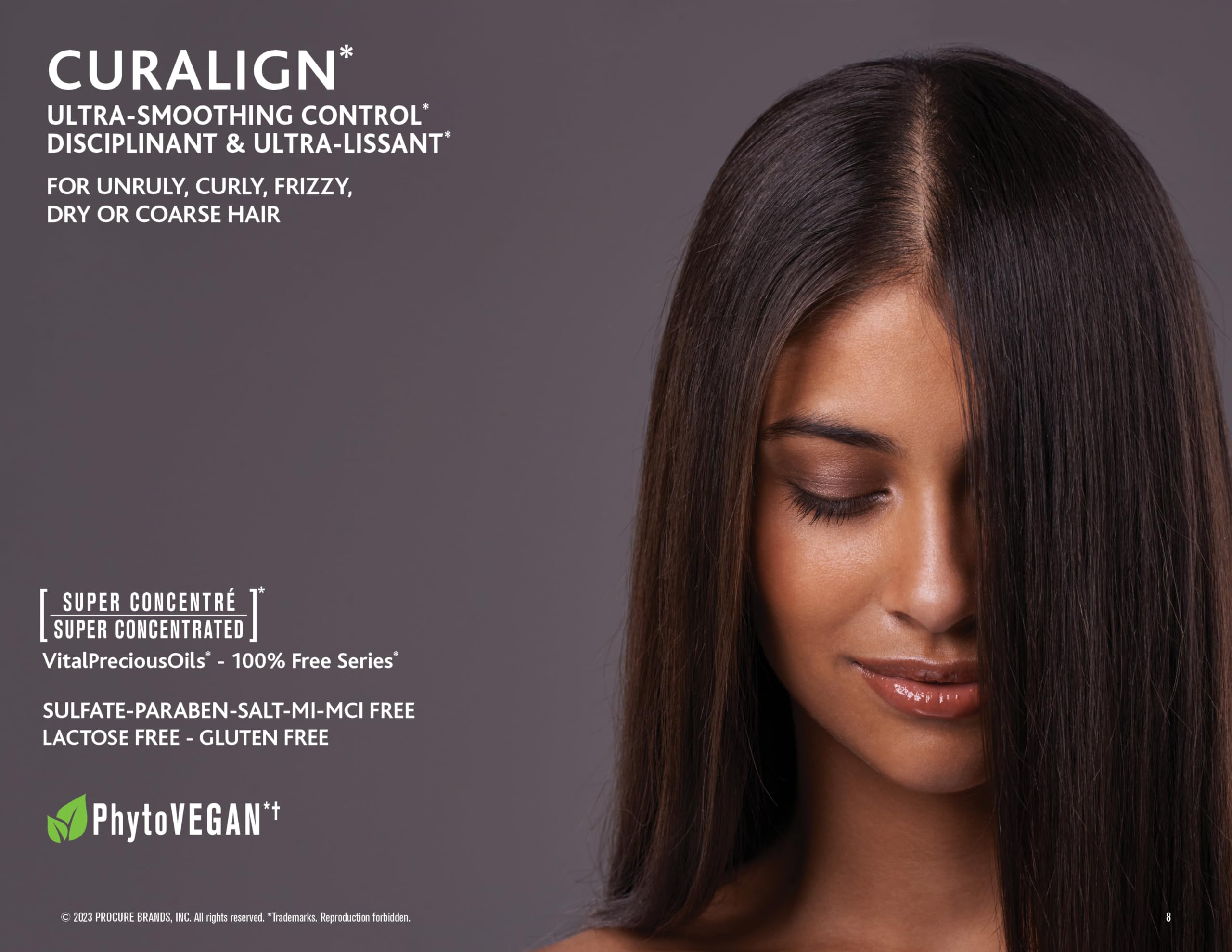 **CURALIGN Vegan Hydrating Shampoo & Conditioner Set - Ultra Smoothing for Curly, Frizzy, Dry & Coarse Hair - Sulfate-Free & Cruelty-Free - Perfect for Daily Hair Care & Salon-Like Results at Home**