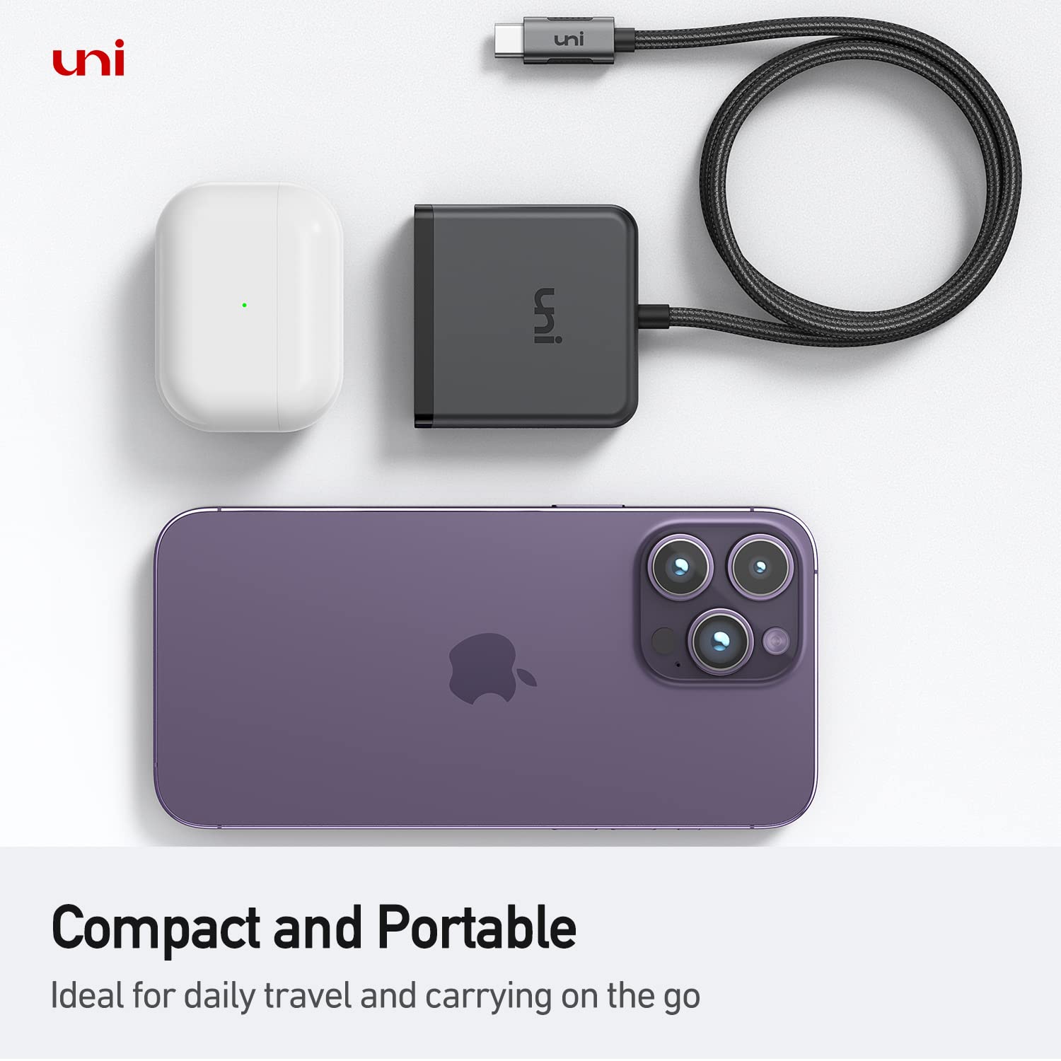 4-in-1 USB C Hub Adapter - 4 Port USB C Splitter for MacBook Pro/Air, iPad Pro, Dell, HP, Chromebook & Samsung Galaxy S24 (No Charging/Video) | Perfect for Office Work, Travel & Multi-Device Connectivity