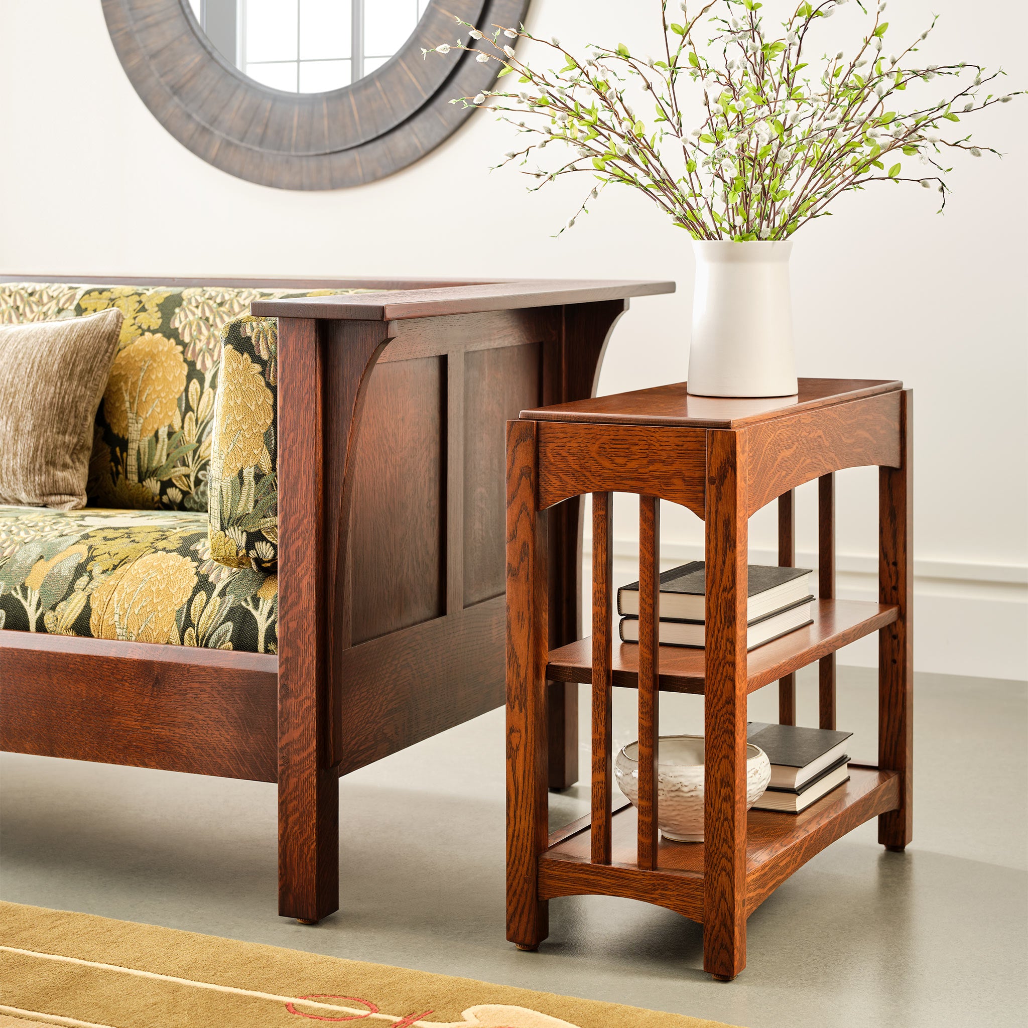 Prairie Settle - Rustic Wooden Bench with Storage for Farmhouse & Cottage Decor | Perfect for Entryway, Living Room, or Outdoor Patio Seating