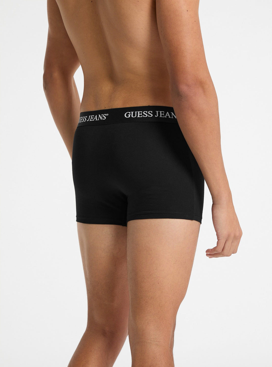 Guess Jeans Black & Grey 2 Pack Men's Underwear Trunks - Soft Cotton Boxer Briefs for Everyday Comfort & Lounge Wear