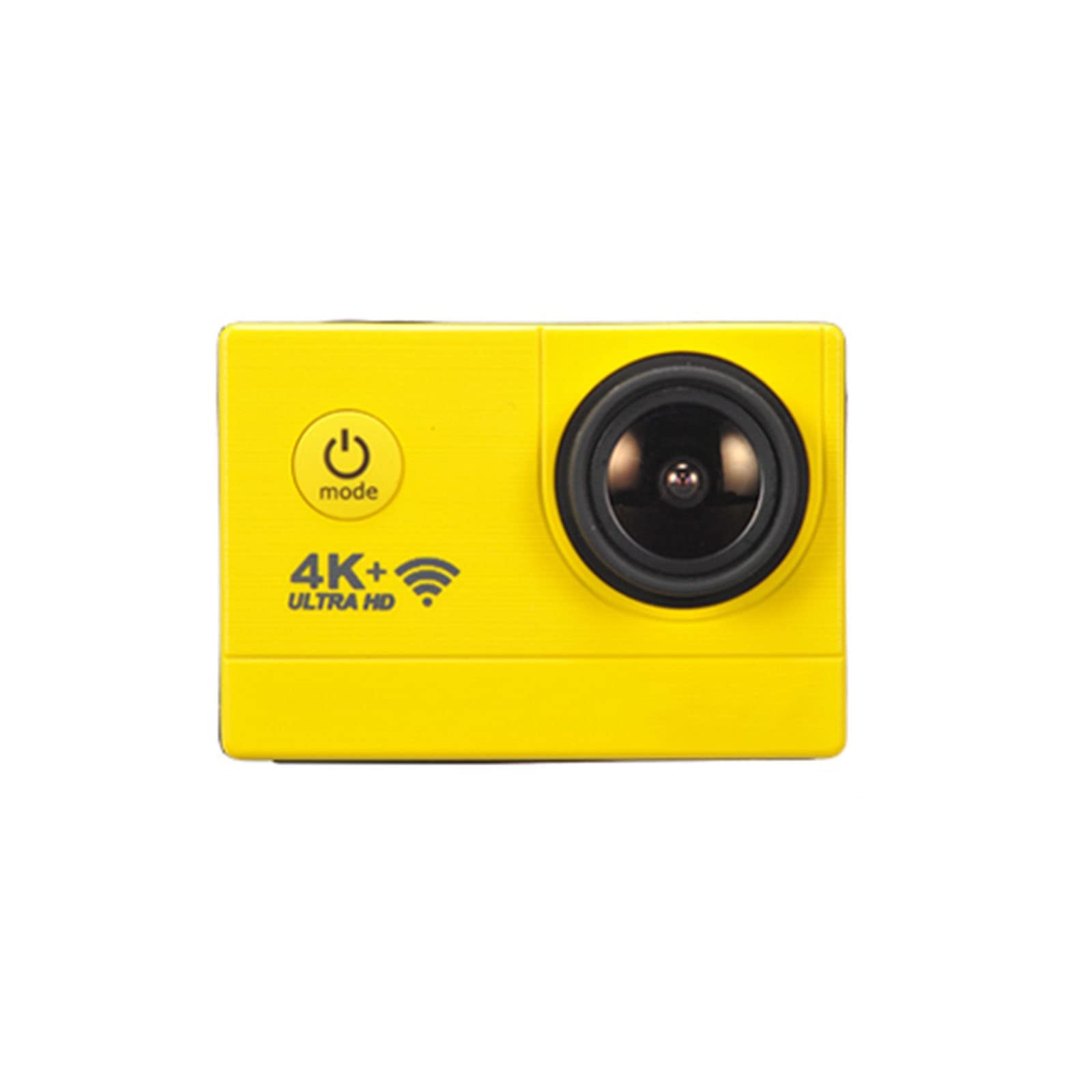 BYCDD 4K Action Camera with Touch Screen - Waterproof Underwater Camera for Diving, Surfing & Sports - Includes Remote Control & 1050mAh Battery (Yellow) - Perfect for Adventure Travel, Vlogging & Outdoor Activities