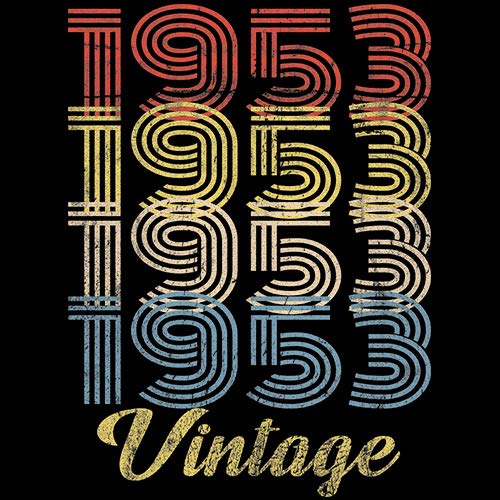 Vintage 1953 Retro 72nd Birthday Gift for Men - Classic 72nd Birthday T-Shirt - Perfect for Birthday Parties, Family Celebrations & Milestone Gifts