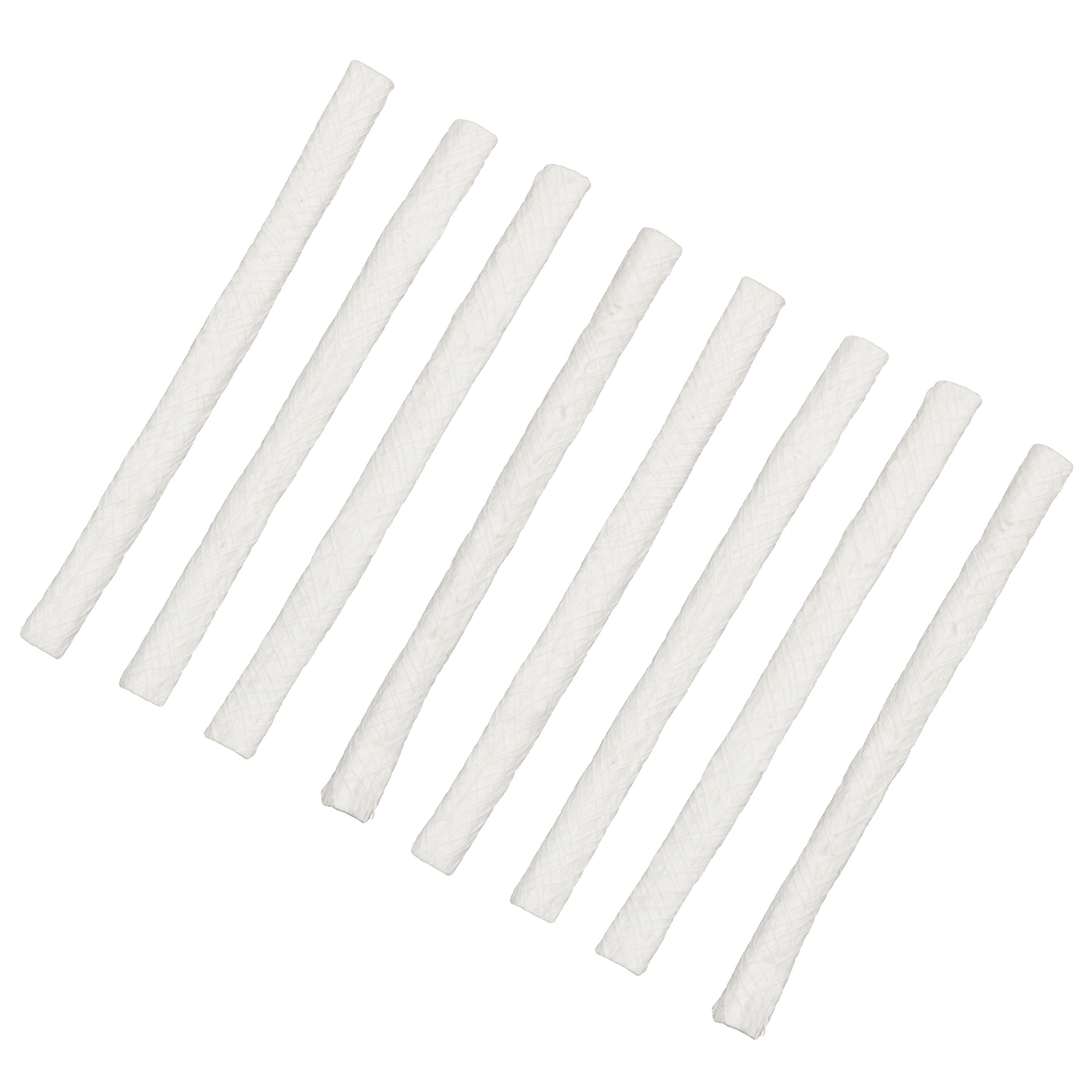 Sunnydaze 8-Pack Fiberglass Replacement Wicks for Outdoor Tiki Torches & Lamps - Durable Flame for Patio, Garden, Poolside & Backyard Decor