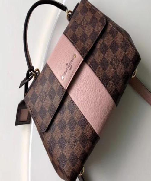 Louis Vuitton Bond Street BB Handbag - Damier Ebene Canvas with Magnolia Leather Trim | Perfect for Work, Travel & Everyday Luxury