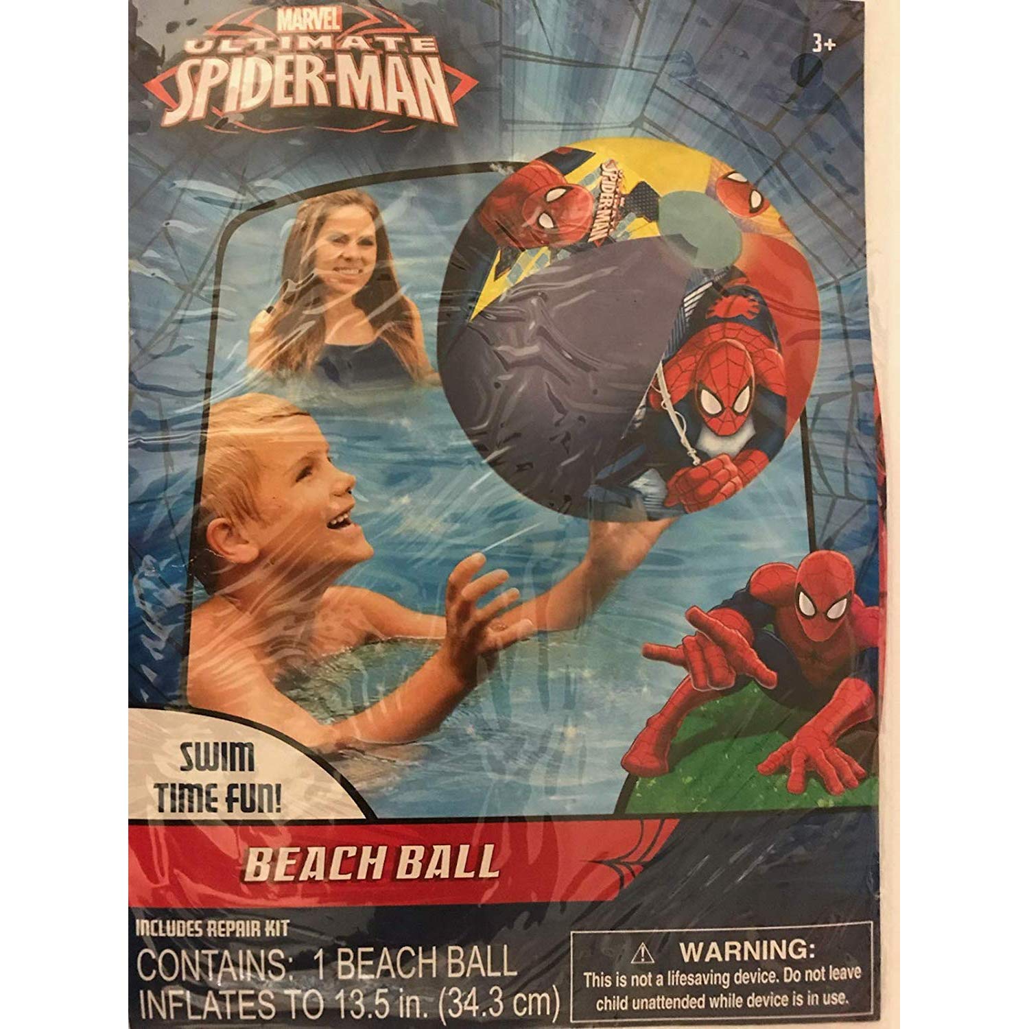 Marvel Spider-Man Inflatable Beach Ball for Kids - Fun Pool Party, Summer Outdoor Water Play, Beach Games, and Birthday Party Favors