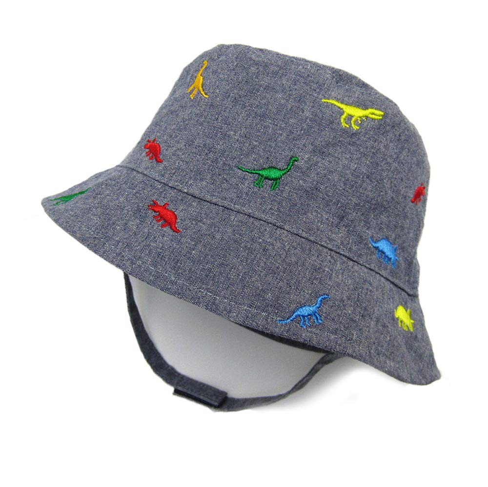Baby Boys Sun Hat - UPF 50+ Cotton Bucket Hat for Kids, Lightweight Sun Protection Cap for Summer Travel, Beach, Outdoor Activities & Playtime