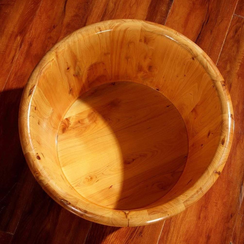 Premium Wooden Foot Spa Massage Bucket with Sauna & Infusion - Relaxing Home Foot Bath for Stress Relief & Detox