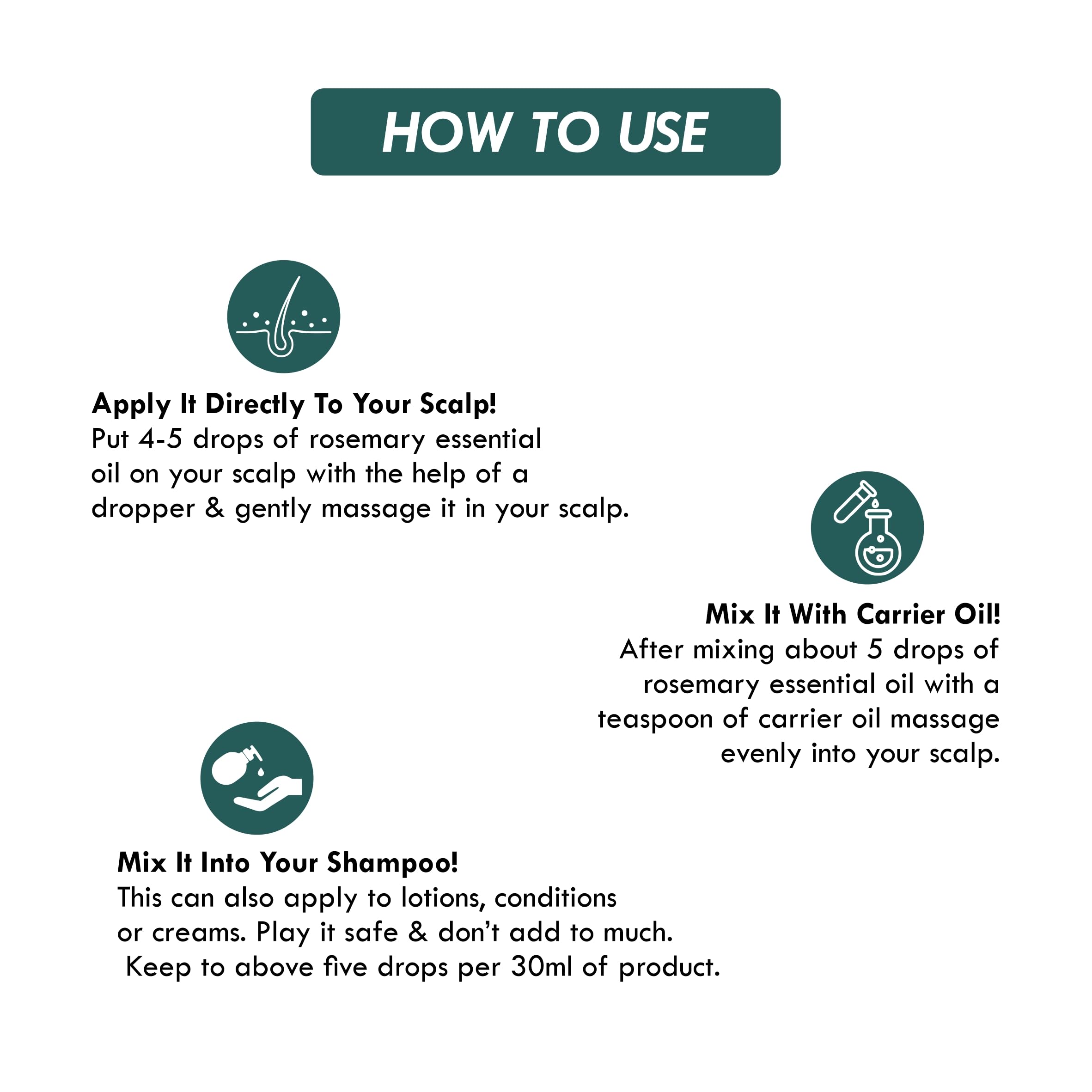 **Aromatique Pure Rosemary Essential Oil for Hair Growth & Skin Care - 15ml | Strengthens Hair & Scalp, Promotes Thickness & Density | Natural Aromatherapy for Relaxation & Massage**