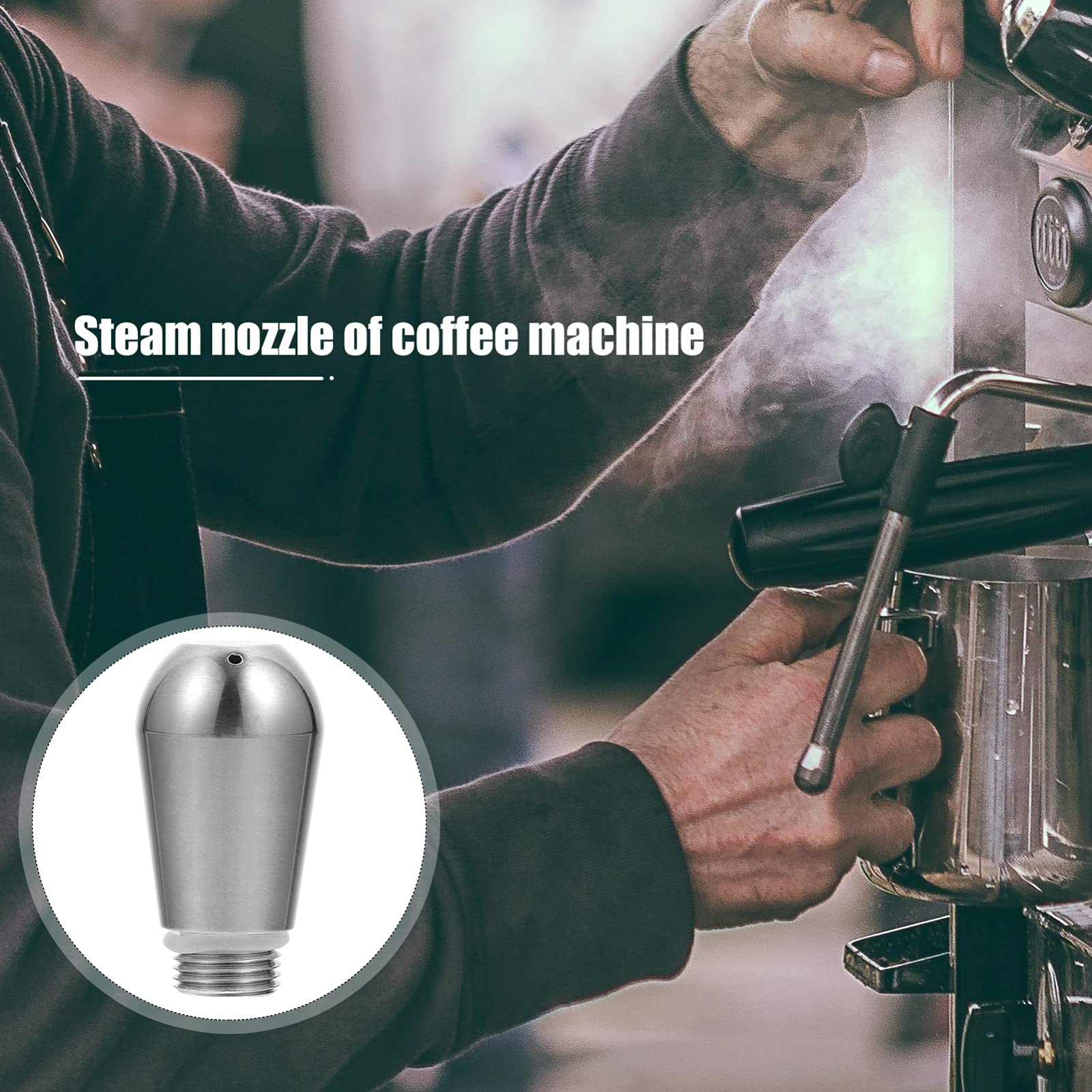 Stainless Steel Coffee Spout for Milk Foam & Espresso - Barista Accessory