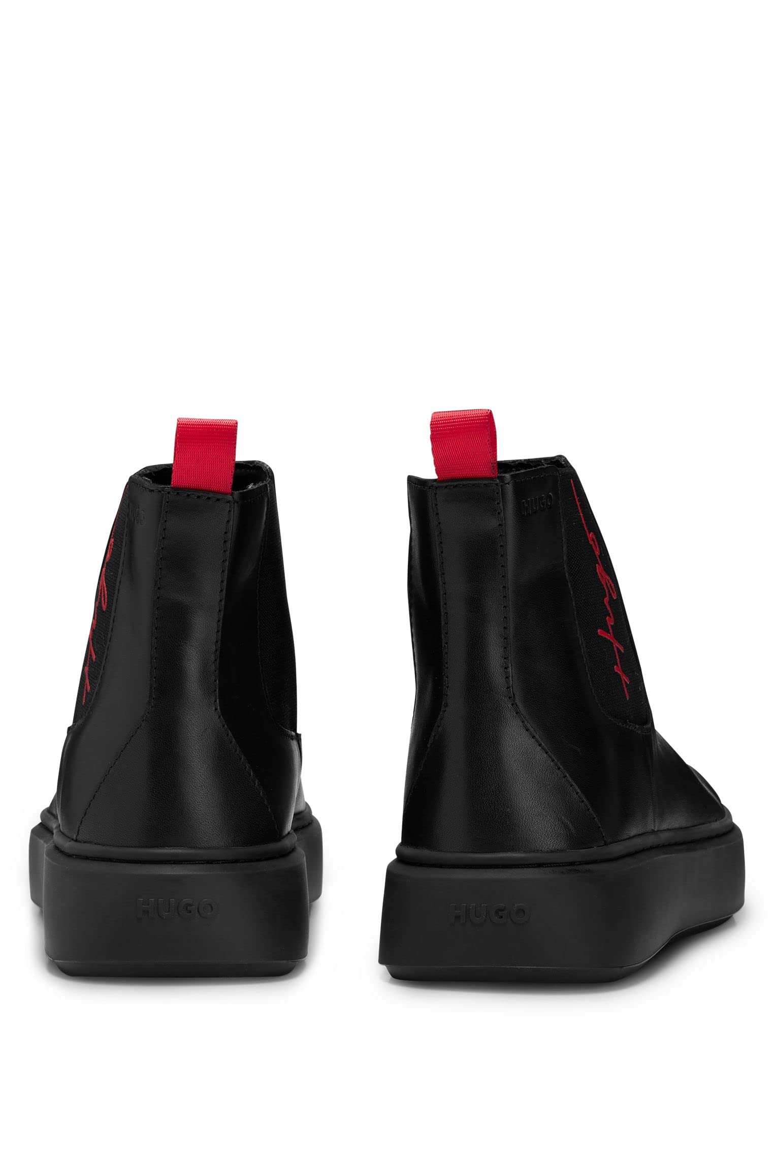 HUGO Men's Modern Chelsea Boots - Waterproof Leather Ankle Boots for Men, Slip On Dress Shoes with Elastic Side, Comfortable Casual & Business Wear - Perfect for Office, Travel & Outdoor Activities