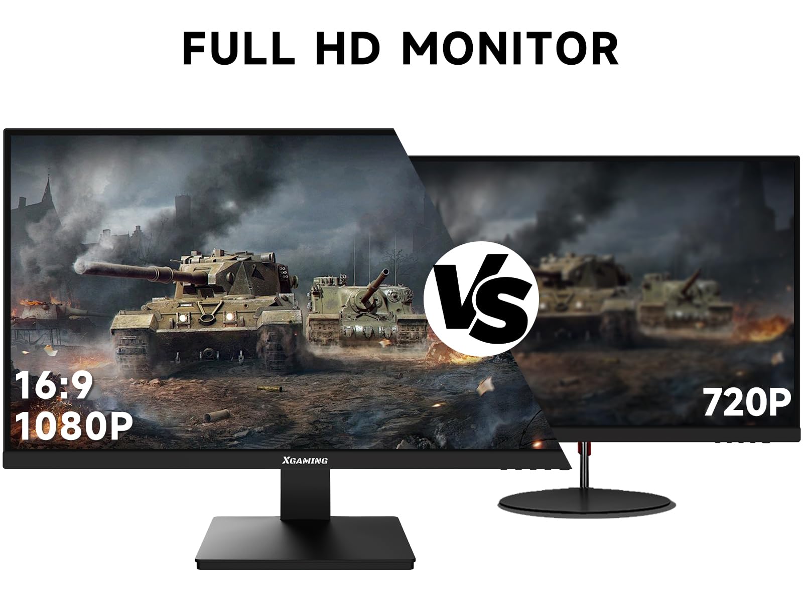 27 Inch FHD 1080P IPS Computer Monitor - 100Hz Refresh Rate, 3ms Response Time, 99% sRGB, Anti-Glare Eye Care, HDR, FreeSync, Built-in Speakers | HDMI/VGA/DisplayPort, VESA Mount | Perfect for Gaming, Office Work & Home Entertainment
