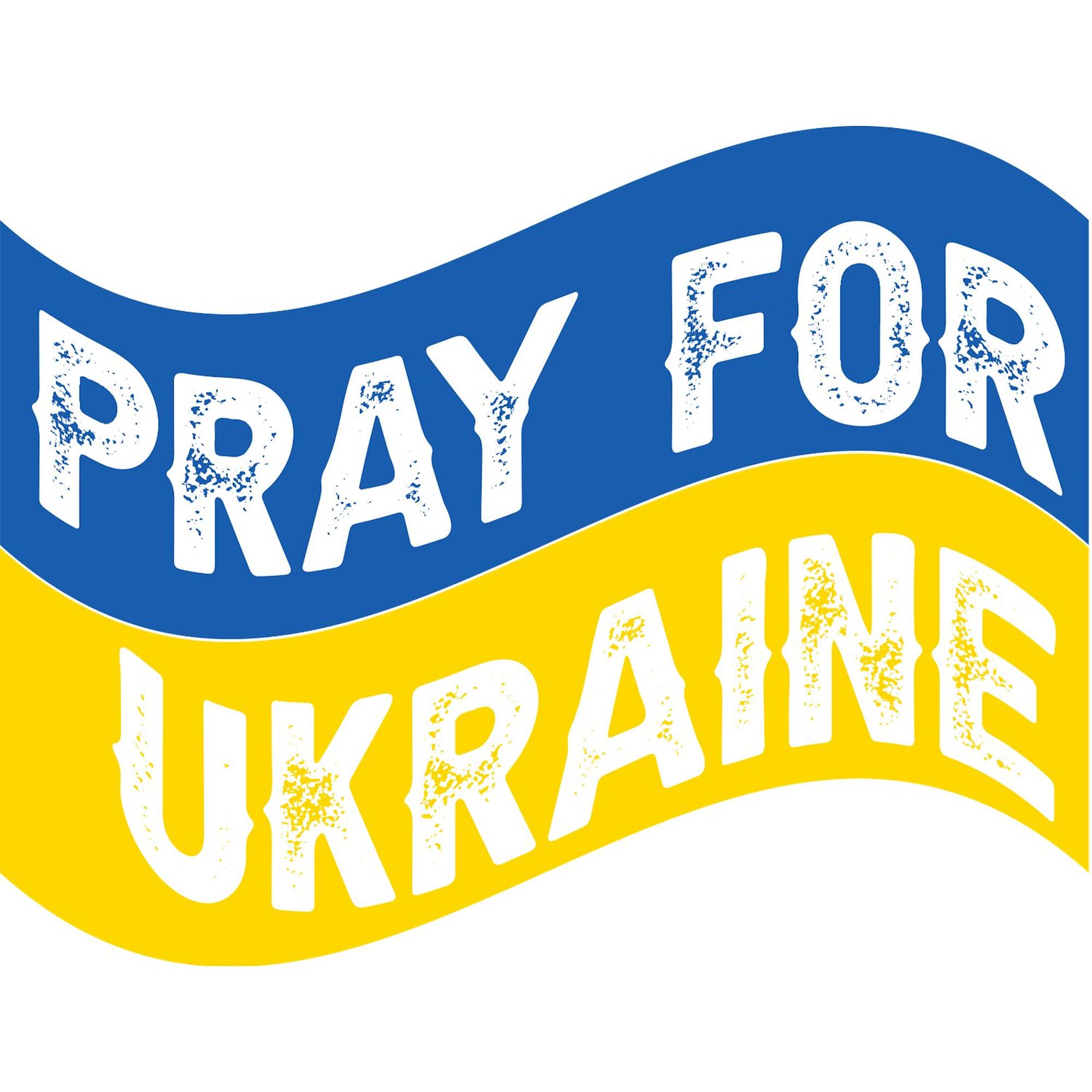 Pray for Ukraine Stickers - Oval 50 Pack | Waterproof Vinyl Decals for Laptops, Cars, Bumpers & Windows | Show Support with Durable Ukrainian Flag Stickers