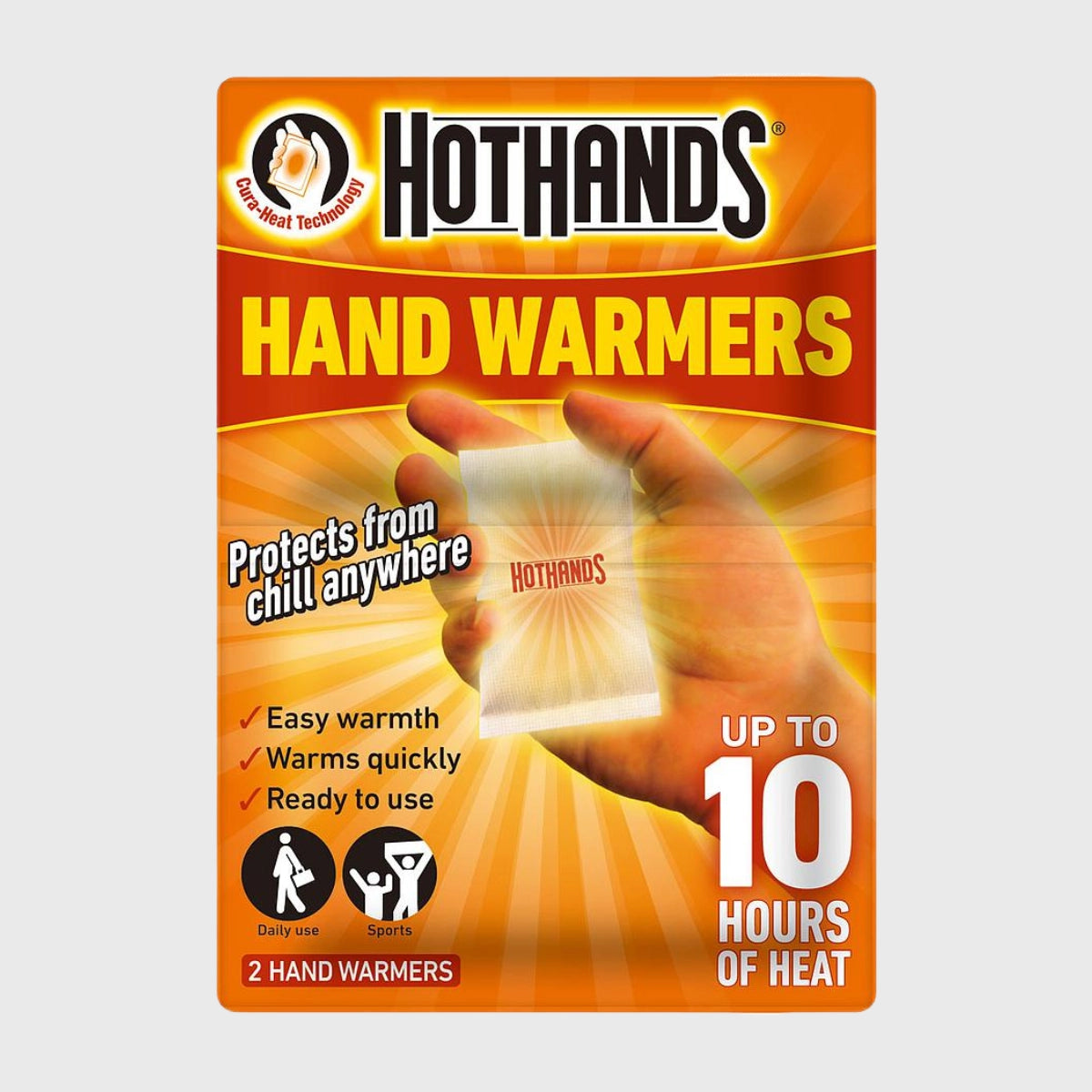 HotHands Hand Warmers - Long Lasting Disposable Heat Packs for Outdoor Activities, Hunting, Skiing & Winter Sports - 10 Pairs (20 Warmers)