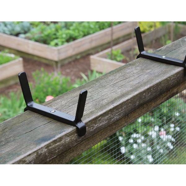 Sturdy Handrail Flower Box Bracket - Metal Planter Holder for Balcony Railings & Deck Railings - Perfect for Outdoor Flower Pots & Window Boxes