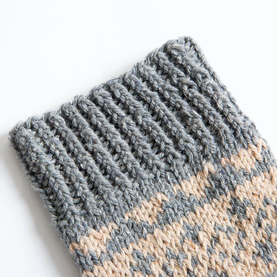 Fair Isle Socks Knitting Kit - Complete DIY Knitting Set with Yarn, Needles & Pattern - Perfect for Beginners & Advanced Knitters - Cozy Handmade Socks for Winter & Gift Giving