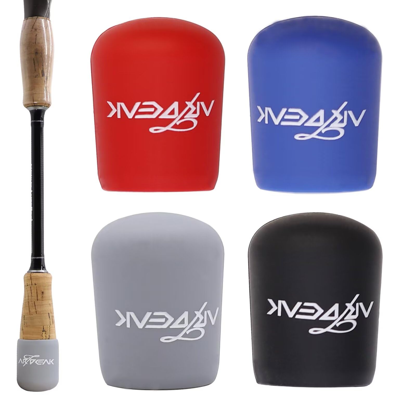 Dovesun Fishing Rod Butt Cushion - Comfortable Seat Protector for Fishing Chairs (1.38in, 4 Colors, 8pcs) - Ideal for Kayak, Boat, and Shore Fishing Accessories