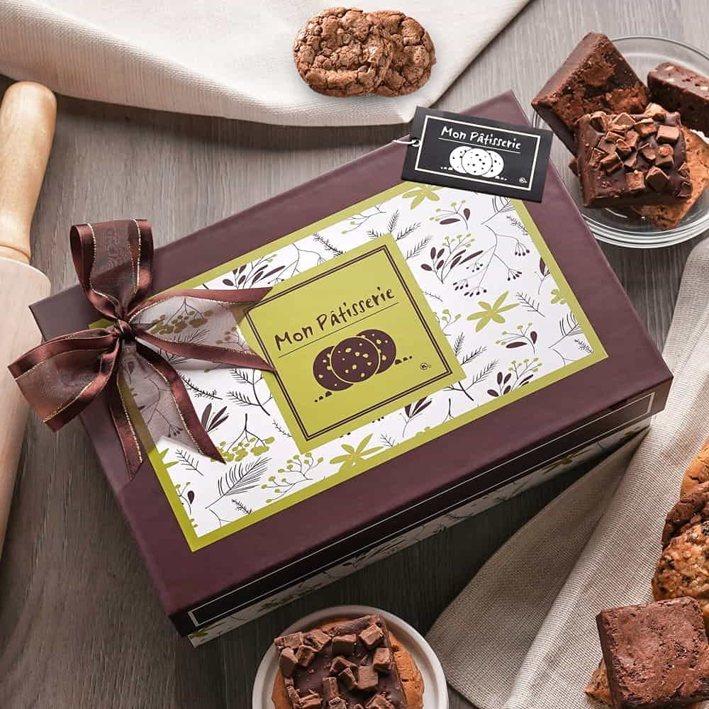 Premium Gourmet Cookie & Brownie Gift Basket - Individually Wrapped Deluxe Bakery Box | Sympathy, Get Well, Thank You Present | Perfect for Corporate Gifts, Hospital Care Packages & Special Occasions