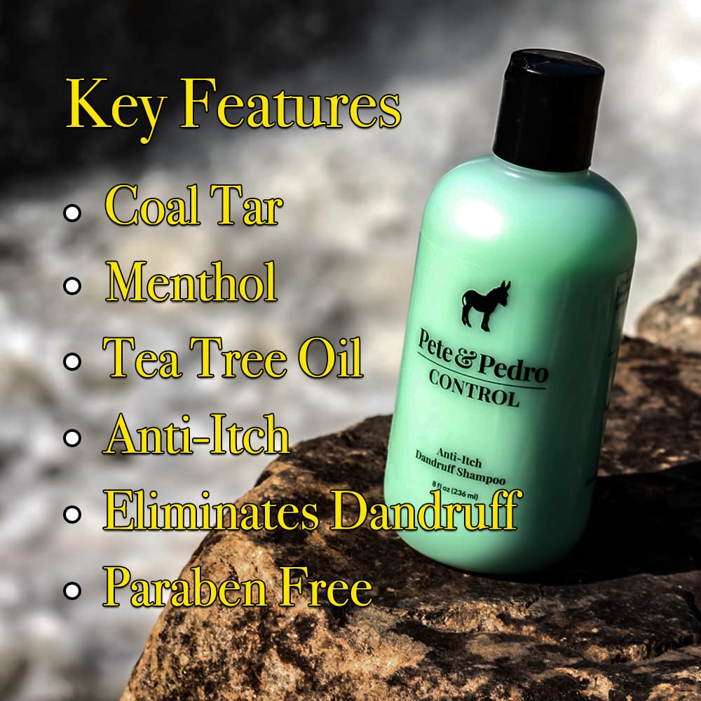 CONTROL Extra Strength Dandruff & Anti-Itch Shampoo for Scalp Relief - Soothes Flaky, Itchy Scalp - Ideal for Daily Use & Sensitive Skin