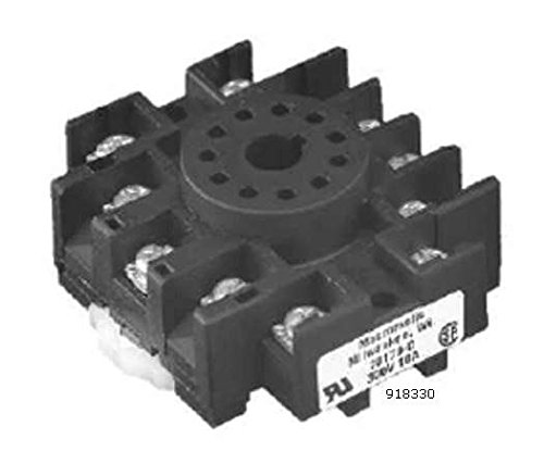 11 PIN OCTAL Standard Relay or Timer Socket with DIN Mount - Ideal for Industrial Automation, HVAC Systems, and Electrical Control Panels