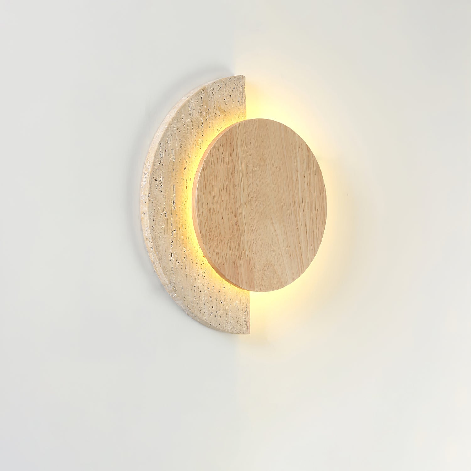 Yellow Travertine & Walnut Color