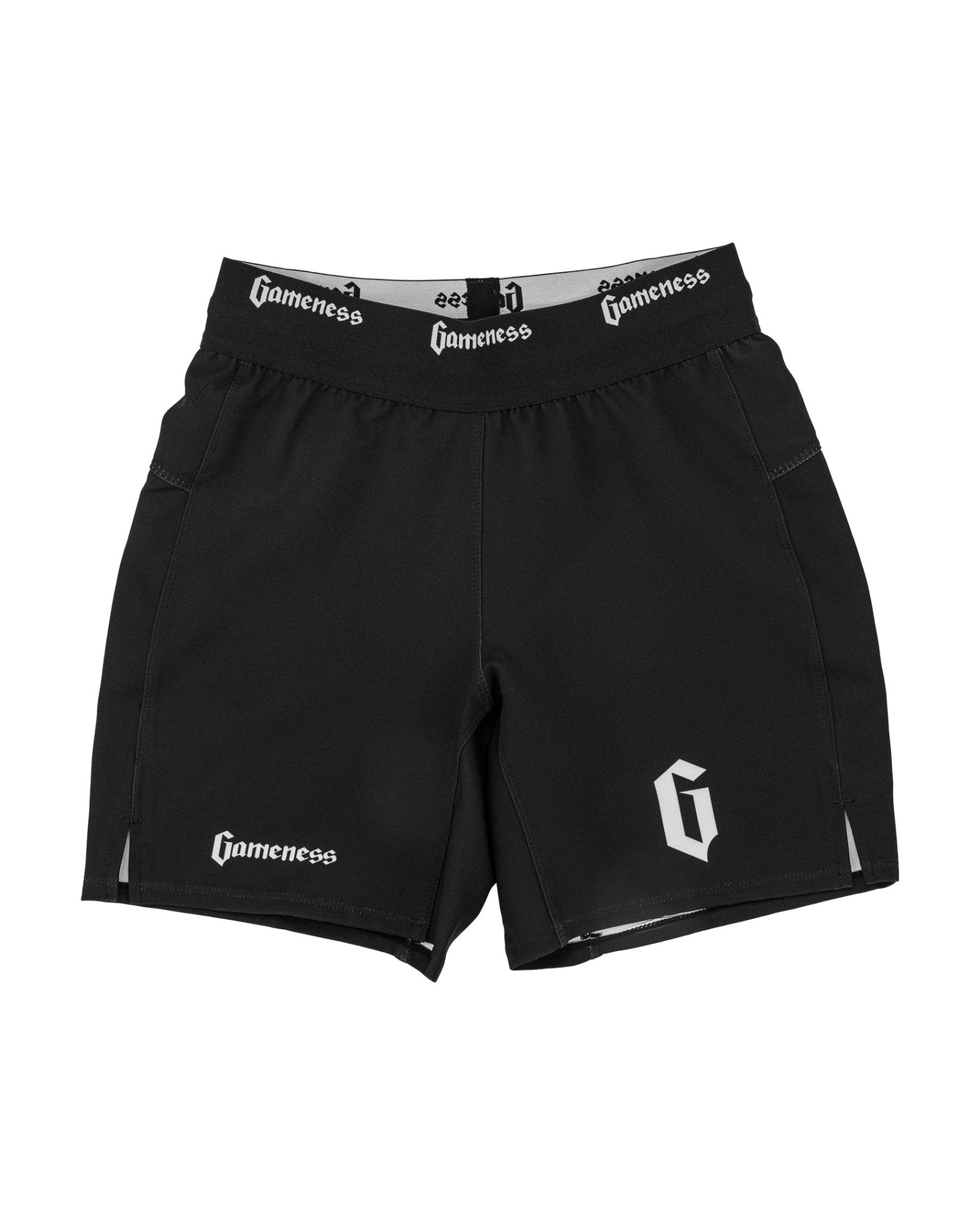 Gameness Youth Pro Grappling Shorts - Premium BJJ & MMA Training Shorts for Kids - Perfect for Brazilian Jiu-Jitsu, Wrestling & Martial Arts Practice