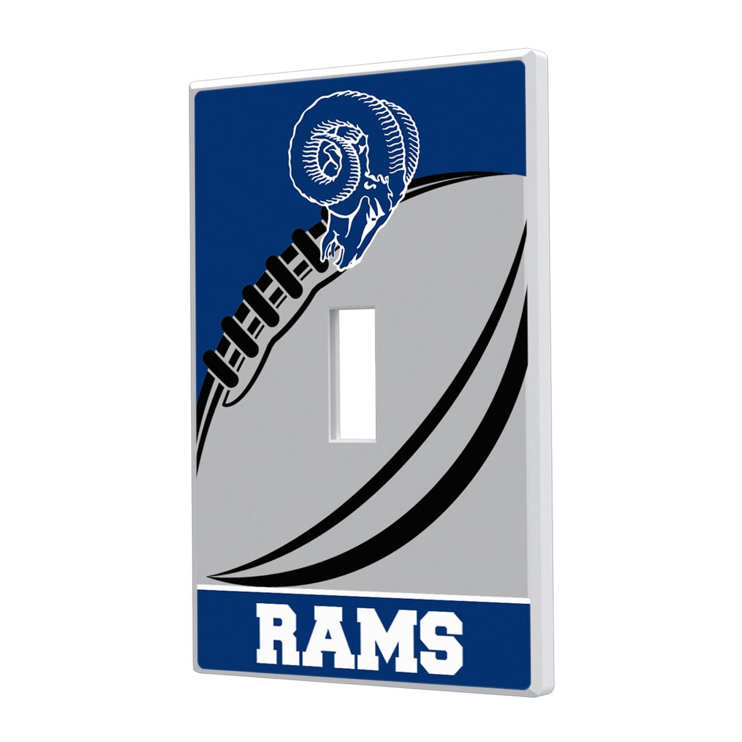 NFL Team Logo Light Switch Cover - Single Toggle Decorative Wall Plate for Home & Office Decor | Perfect for Game Rooms, Man Caves, and Sports Fan Gifts