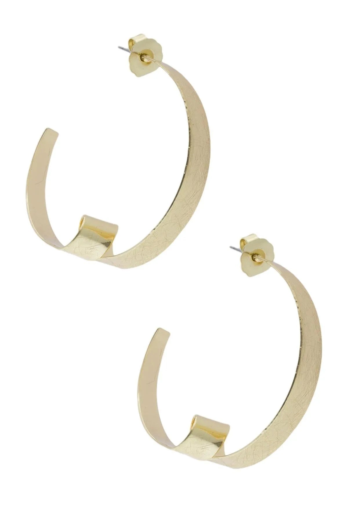 Stylish Gold-Plated Looped Hoop Earrings for Women - Trendy Dangle Drop Earrings for Everyday Wear, Parties & Special Occasions