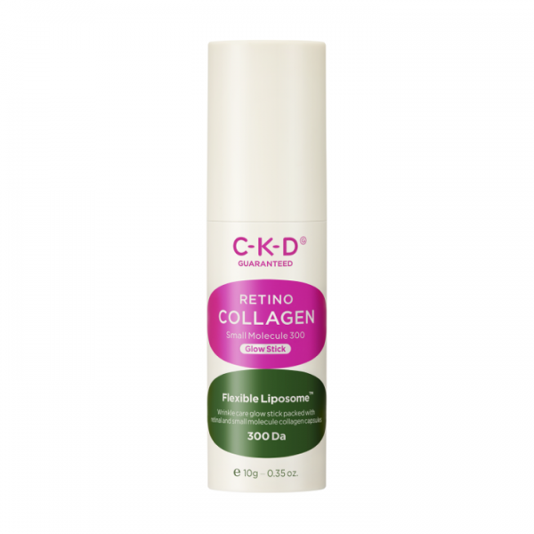 CKD Retino Collagen Small Molecule 300 Glow Stick 10g - Anti-Aging Face Serum for Brightening & Hydration - Perfect for Night Skincare Routine & Travel