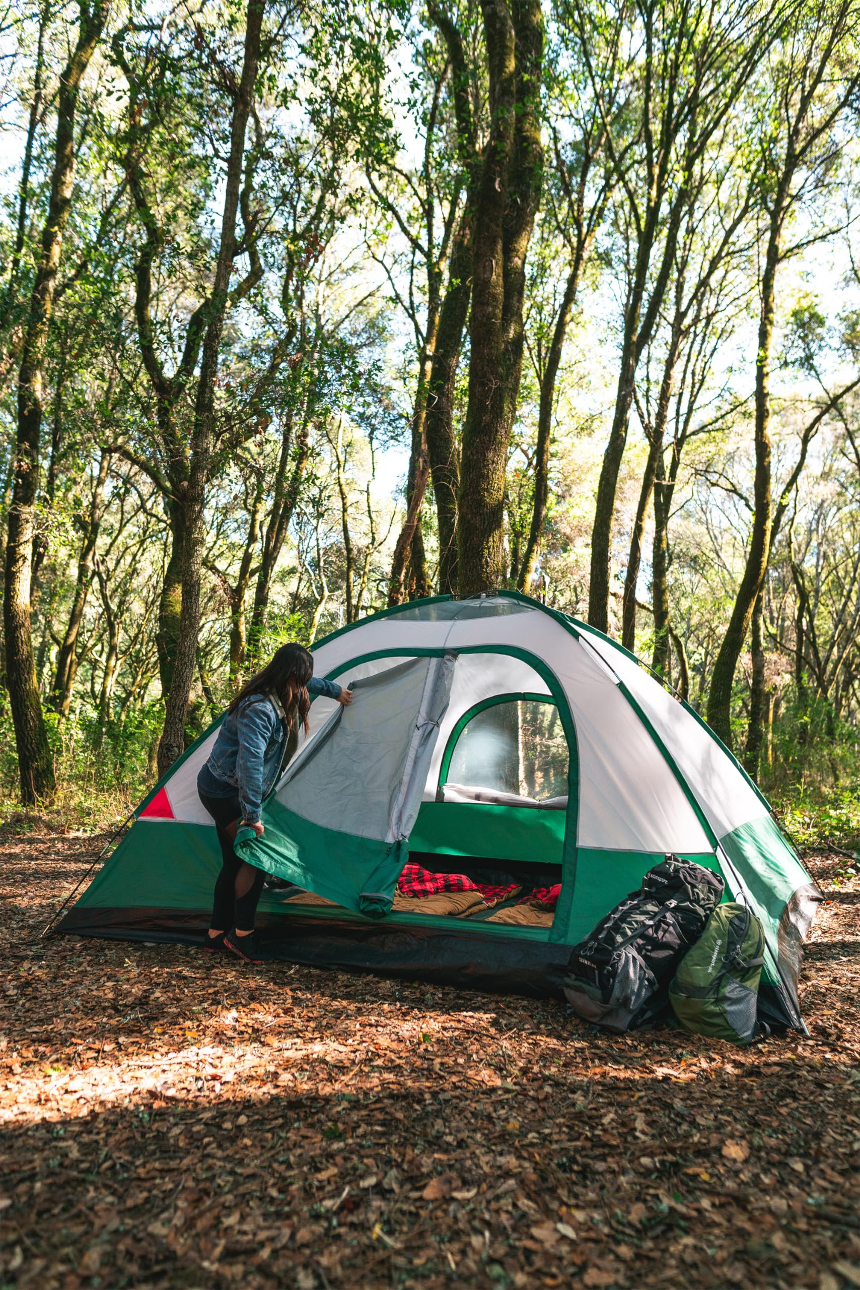 Stansport 6-Person Camping Tent - Spacious for Family Outdoor Adventures