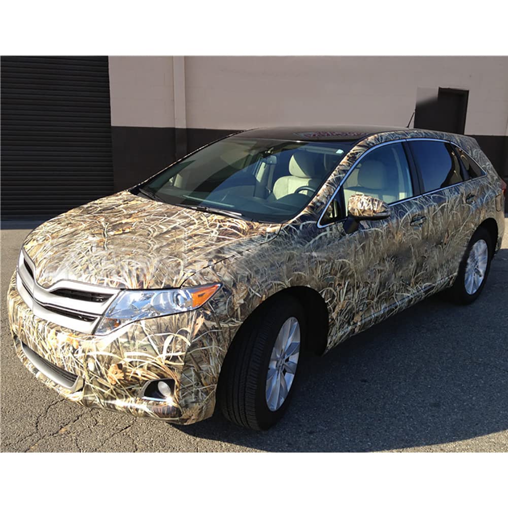 152CM x 50CM Camouflage Car Vinyl Wrap Sticker - Self Adhesive PVC Decal for Cars, Motorcycles, ATVs - Perfect for Vehicle Customization, Off-Road Adventures & Camouflage Protection