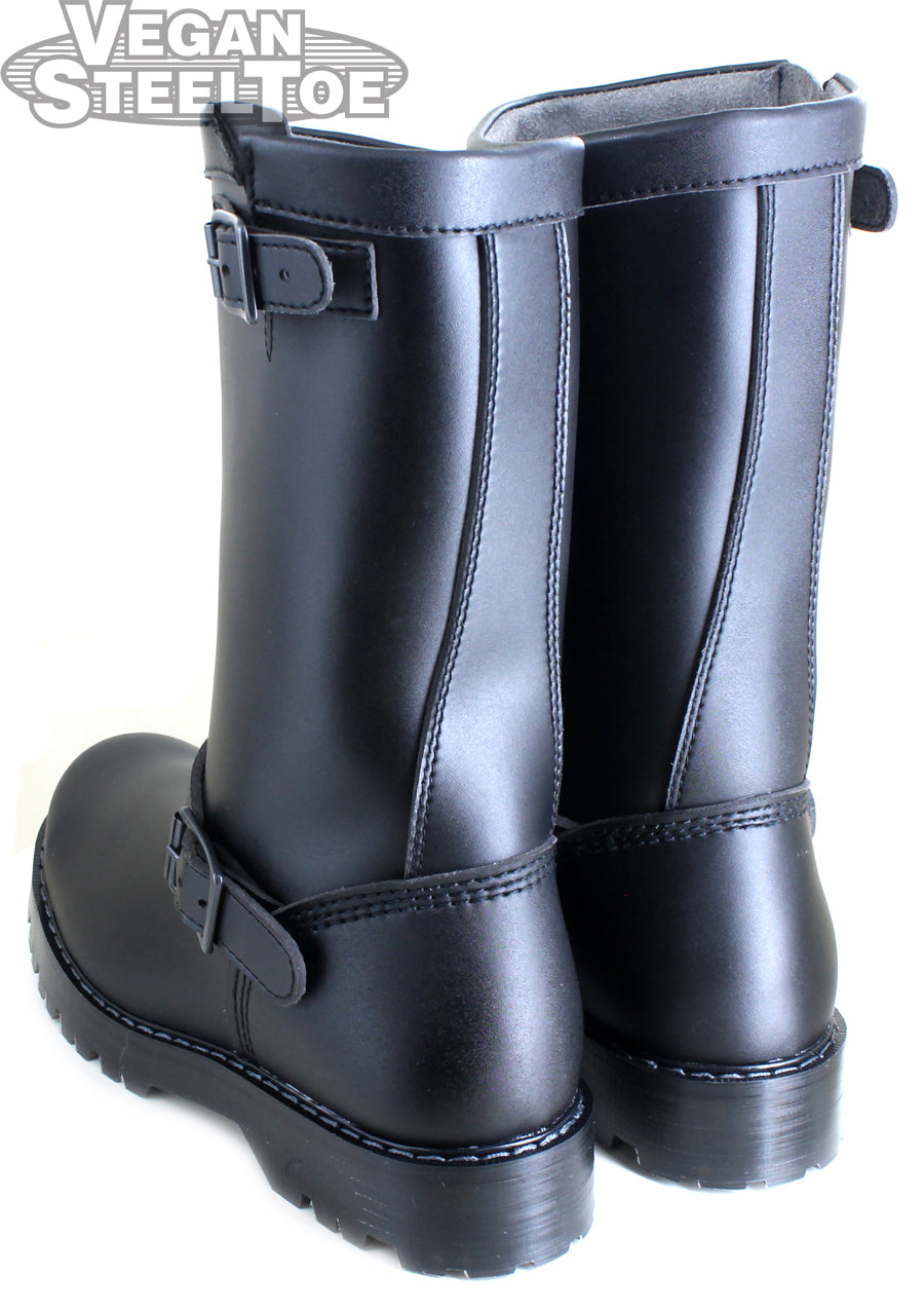 Vegan Leather Engineer Boots for Men & Women - Durable & Stylish Vegan Work Boots - Perfect for Motorcycle Riding, Workwear & Outdoor Activities