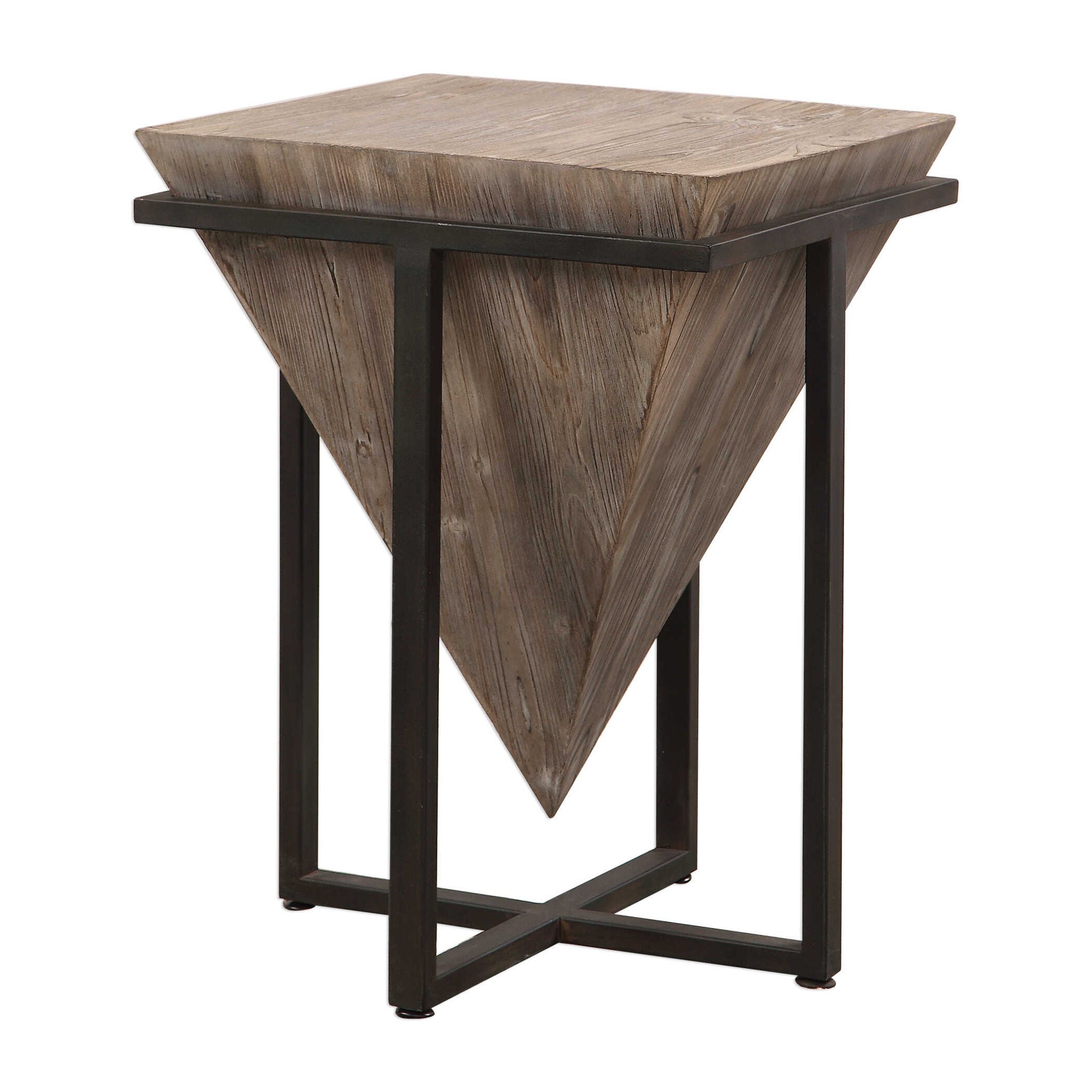 Bertrand Light Brown Wood Accent Table - Modern Side Table for Living Room, Bedroom & Office Decor