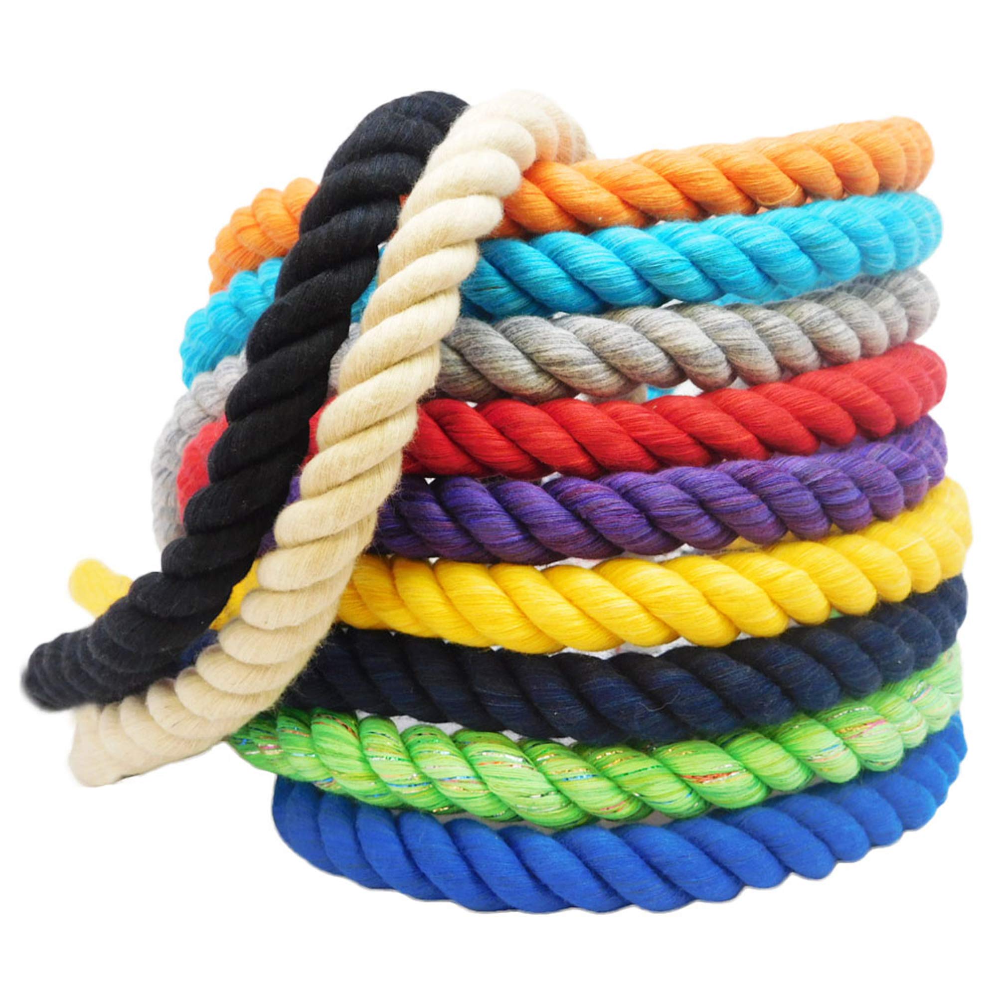 Ravenox Natural Twisted Cotton Rope - Camouflage (1/2 inch x 640 Feet) | USA Made Triple-Strand Rope for Sports, Home Décor, Pet Toys, Macramé & DIY Crafts | Indoor & Outdoor Use for Backyards, Camping & Creative Projects