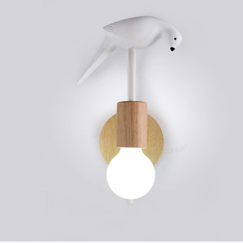 Nordic Bird LED Wall Lights - Modern Bedside Lamp & Bedroom Sconces for Living Room, Dorm, Nursery - Energy Efficient Home Decor Lighting Fixture for Cozy Ambience
