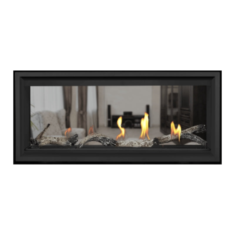Napoleon Vector 38 See-Through Linear Direct Vent Gas Fireplace - LV38N2 1 | Modern Home Heating Solution for Living Rooms & Patios