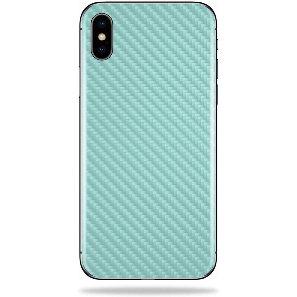 Premium Carbon Fiber Skin for Apple iPhone X - Seafoam Green | Protective & Durable Textured Cover | Easy to Apply & Remove | Made in USA | Perfect for Daily Use, Travel & Style Protection