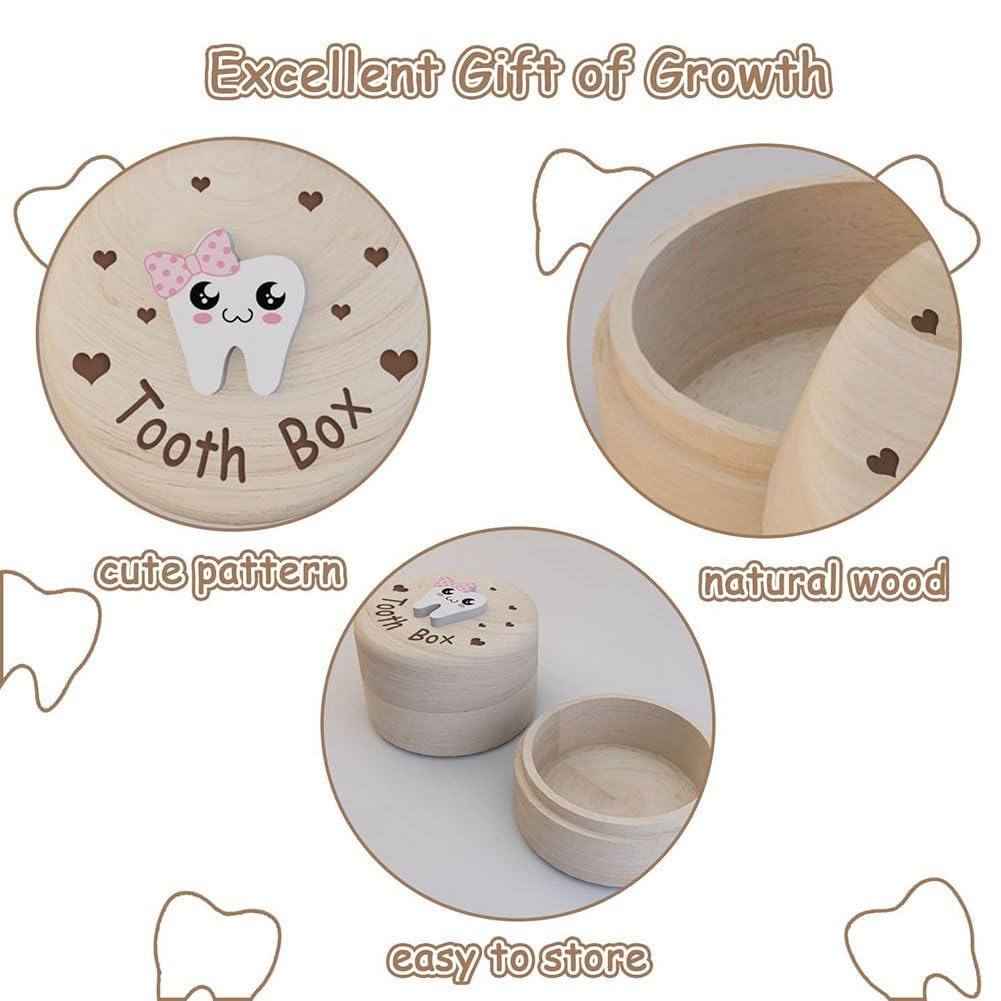 Ecaqlin Tooth Storage Box - 3D Tooth Keepsake Holder for Kids, Baby Tooth Organizer, First Lost Tooth Souvenir Case (Perfect for Tooth Fairy Gifts & Childhood Memory Preservation)