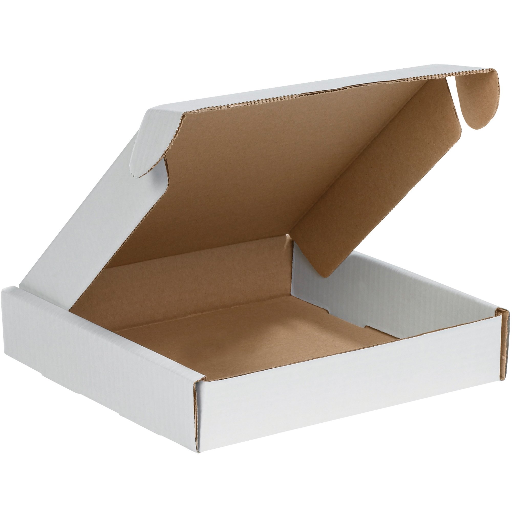 Aviditi White Deluxe Literature Mailing Boxes - 10x10x2 Inches, Pack of 50 | Crush-Proof Shipping & Mailing Boxes for Books, Documents & Storage | Perfect for Small Business, Office & E-commerce Packaging