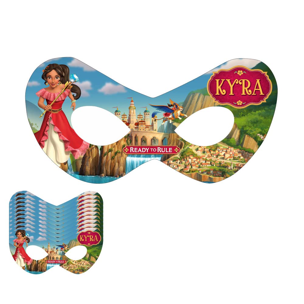 Elena of Avalor Birthday Eye Mask - Personalized with Baby Name - Perfect for Themed Parties, Decorations & Sleepovers - Disney Princess Party Supplies