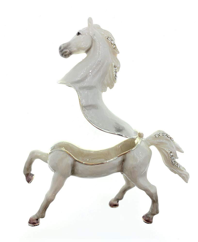Arabian Horse Crystal Trinket Box - 4.25