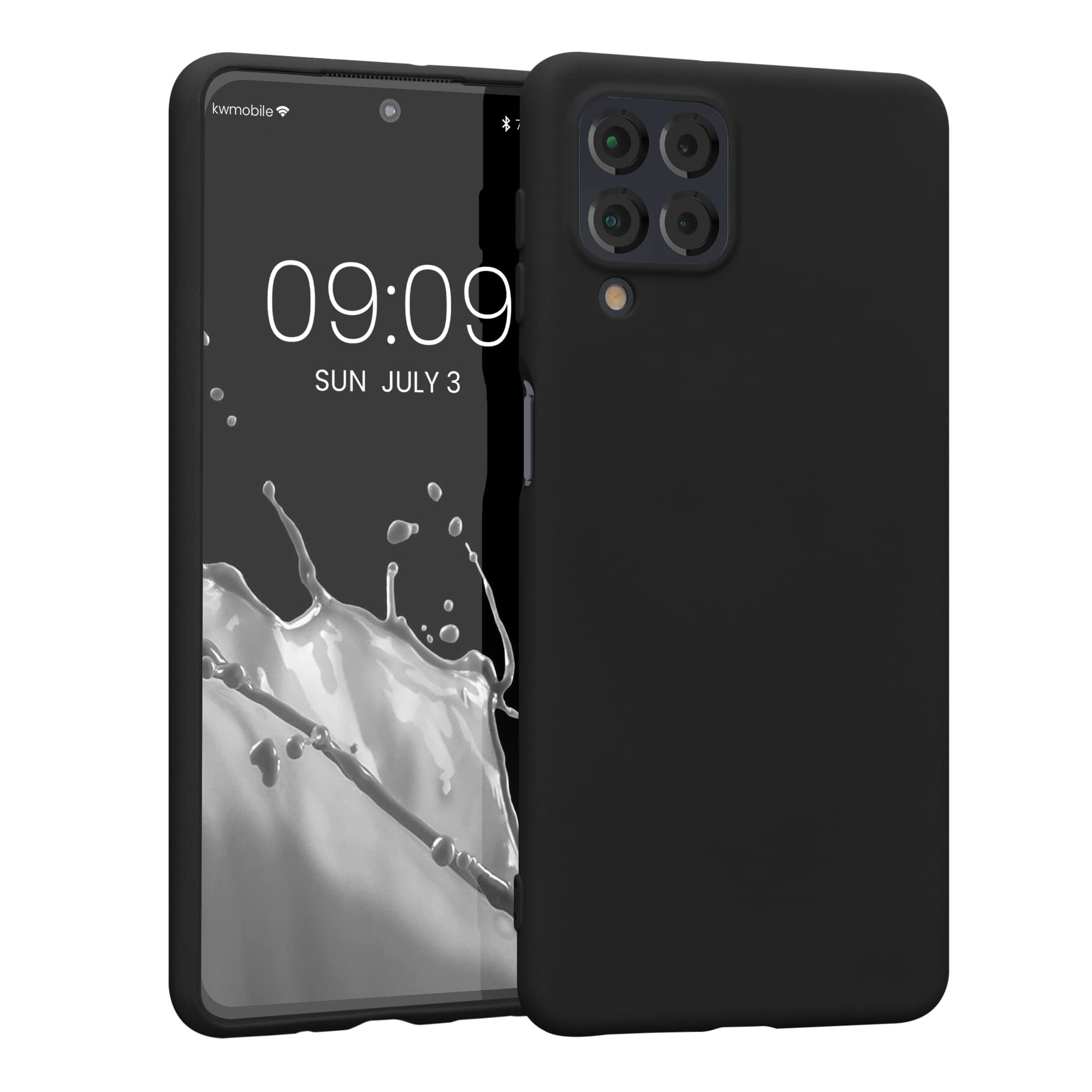 kwmobile Soft TPU Slim Protective Case for Samsung Galaxy M53 5G - Shockproof & Scratch Resistant Phone Cover - Black - Perfect for Everyday Use, Travel & Outdoor Activities