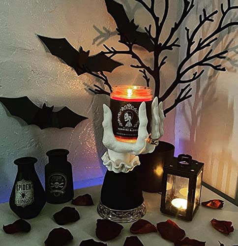 Gothic Witch Hand Candlestick Holders - Halloween Resin Candle Holder for Wall Hanging, Gothic Decor & Spooky Party Supplies - Perfect for Halloween, Witch-Themed Parties, and Gothic Home Decor