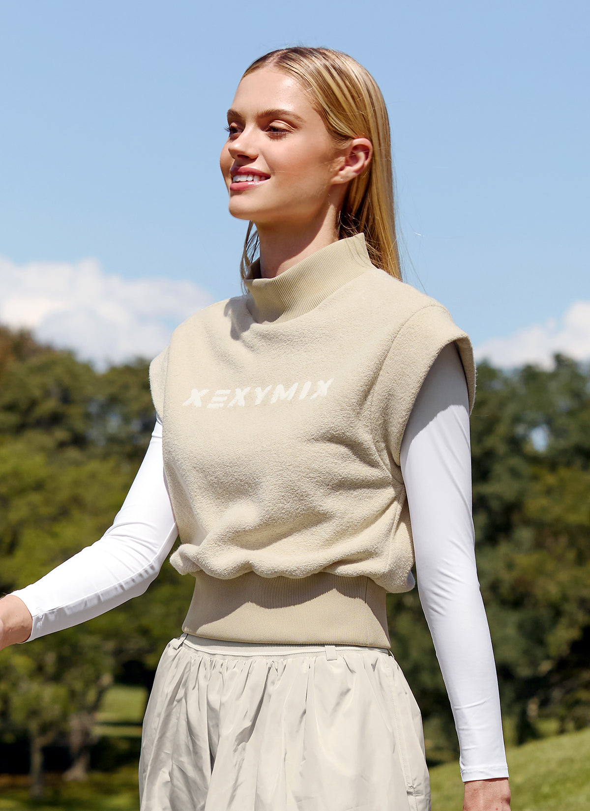Boucle Lettering Fleece Vest for Women - Soft & Cozy Winter Layering Piece | Perfect for Casual Outfits, Office Wear & Outdoor Activities