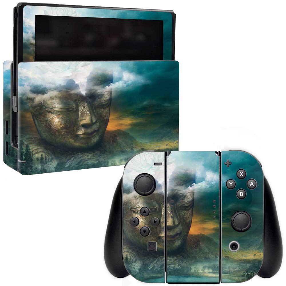 MightySkins Vinyl Decal Wrap Cover for Nintendo Switch - Insight Buddha Design | Protective & Durable Skin | Easy to Apply & Remove | Made in USA | Perfect for Gaming, Travel & Personalization